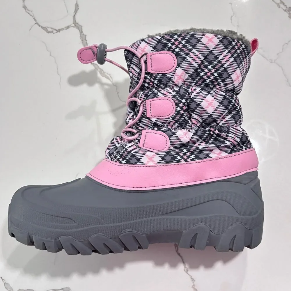 Western Chief | Snowden Sweet Plaid Big Girls Insulated Winter Snow Boots 5B